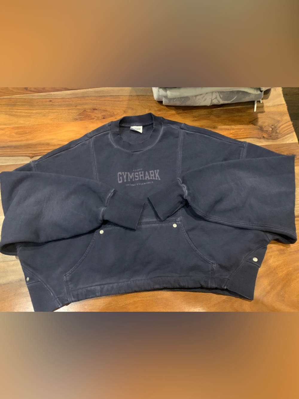 Gymshark Navy Crewneck Sweatshirt with Subtle Logo
